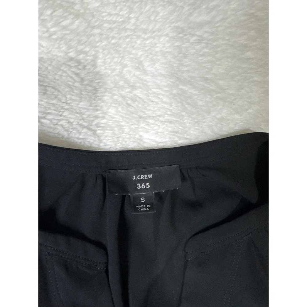 J. Crew 365 Black Sleeveless V Neck Basic‎ Casual Tank Top Women's Size S